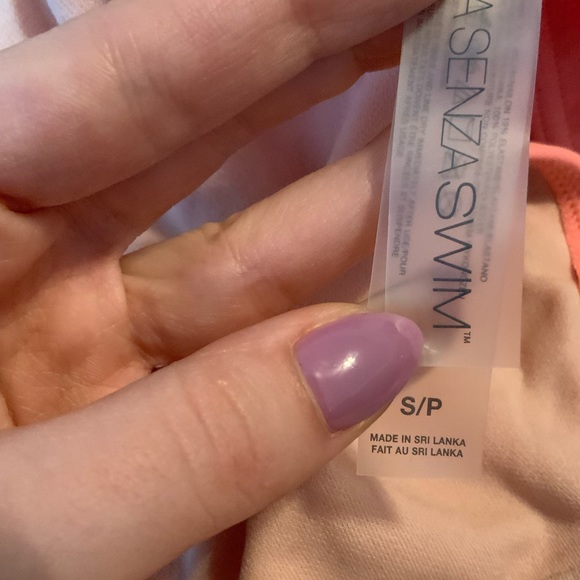 La Senza Coral Peach Push Up Swimsuit SMALL - Picture 8 of 9